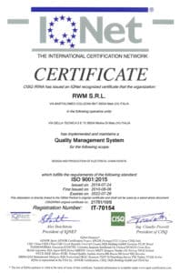 certificato RWM IQNet